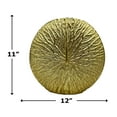 thumbnail image 5 of Bergamo Art 11" Tall Decorative Handmade Aluminum Round Flower Vase in Gold, 5 of 5