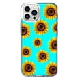 thumbnail image 1 of MUNDAZE Apple iPhone 11 Pro Max Yellow Sunflowers Polkadot on Turquoise Teal Double Layer Phone Case Cover, 1 of 5
