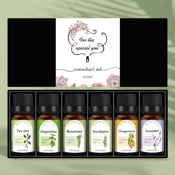 6PCS/10ML Candle Unilateral Sweet Orange Aromatherapy Teatree Oil Lavender DIY Candle Material Oil-Soluble Aromatherapy Essentialoil