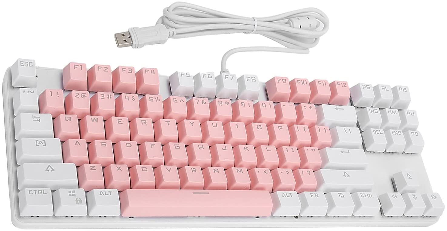 Gaming Keyboard - Ergonomic Design Wired Mechanical Feeling Keyboard With Rainbo
