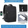 thumbnail image 4 of SYCNB Large Travel Backpack for Women Men, Carry On Backpack Flight Approved, Personal Item Travel Bag Waterproof Luggage Backpack Small Laptop Backpack Black, 4 of 6