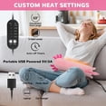thumbnail image 3 of Axolotl Heating Pad for Period Cramps & Menstrual Pain Relief, Portable Electric Heat Pads USB Powered, Cute Stuff Stuffed Animals for Women Teen Girls, Funny Birthday Easter Christmas Axolotl Gifts, 3 of 7