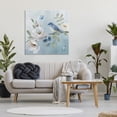 thumbnail image 3 of Stupell Industries Shabby Chic Pastel Blue Bird Blooms Canvas Art, 36 x 36, by Nan, 3 of 8