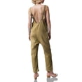 thumbnail image 2 of Sleeveless V-Neck Women Casual Denim Jumpsuit With Pocket, 2 of 3