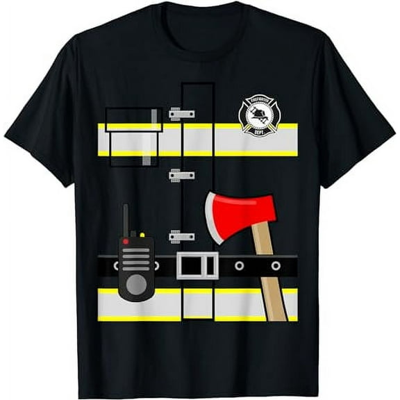 Kids Fireman Shirt Halloween Children's Firefighter