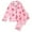 Pink, variant on Valentine's Day Pajamas for Women Bow Print Long Sleeve Top and Full Length Pants Satin Sleepwear Pink L
