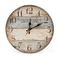 thumbnail image 1 of 23 cm wooden wall clock/kitchen clock in country style, silent non-ticking, 1 of 4