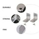 thumbnail image 3 of 2 soportes de ángulo recto para estantes de acero inoxidable con tornillos para el hogar., 3 of 5