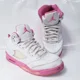 thumbnail image 1 of A i r-Jor-dan 5 Retro WNBA 'Pinksicle' 'Safety Orange' 440892-168 Sz 7Y (NO INSOLES, 1 of 6