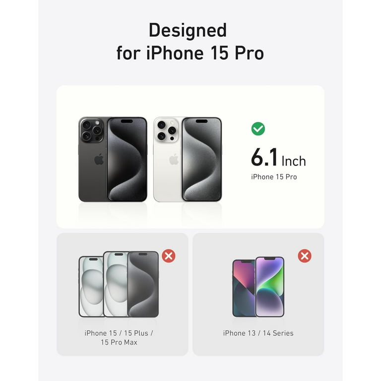 Anker MagGo Magnetic Case with Stand (2-in-1, 360 ° Silicone Ring, For iPhone 15