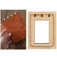 thumbnail image 6 of Wood DIY Cutting Dies Notebook Cover Blade Template Scrapbook Leather Craft Leather Die Cuts for Albums Card Making Scrapbooking Making 147x107mm 3 Hole, 6 of 9