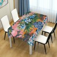 thumbnail image 4 of Yayeee Tablecloths 54" x 54" Rectangle Wrinkle Resistant Party Table Cover, Blue Flowers, 4 of 8