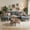 Dark Gray, variant on edx 99" U-Shaped 6 Seat Sofa Couch for Living Room, Linen Fabric Sofa Bed with Removable Pillows for Home and Apartment (Fabric, Dark Grey)
