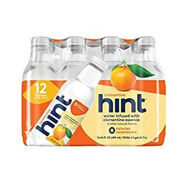 Hint Water Clementine (Pack of 12), 16 Ounce Bottles, Pure Water