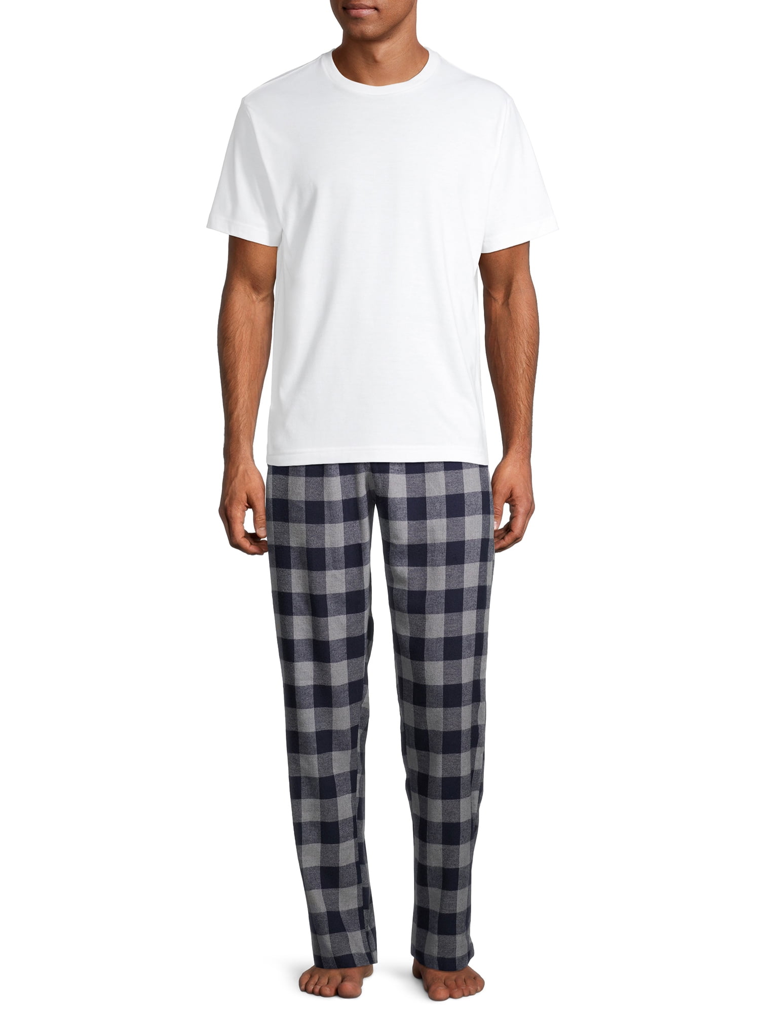 Hanes Men's and Big Men's 100% Cotton Flannel Pajama Pants, 2-Pack