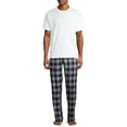 thumbnail image 2 of Hanes Men's and Big Men's 100% Cotton Flannel Pajama Pants, 2-Pack, 2 of 11