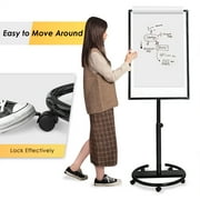 Maxtek Mobile Whiteboard ? 36 x 24 inches Portable Magnetic Dry Erase Board,3 x 2 Stand Easel White Board w/Flipchart Hooks for Home, Office, School Supplies(Black)