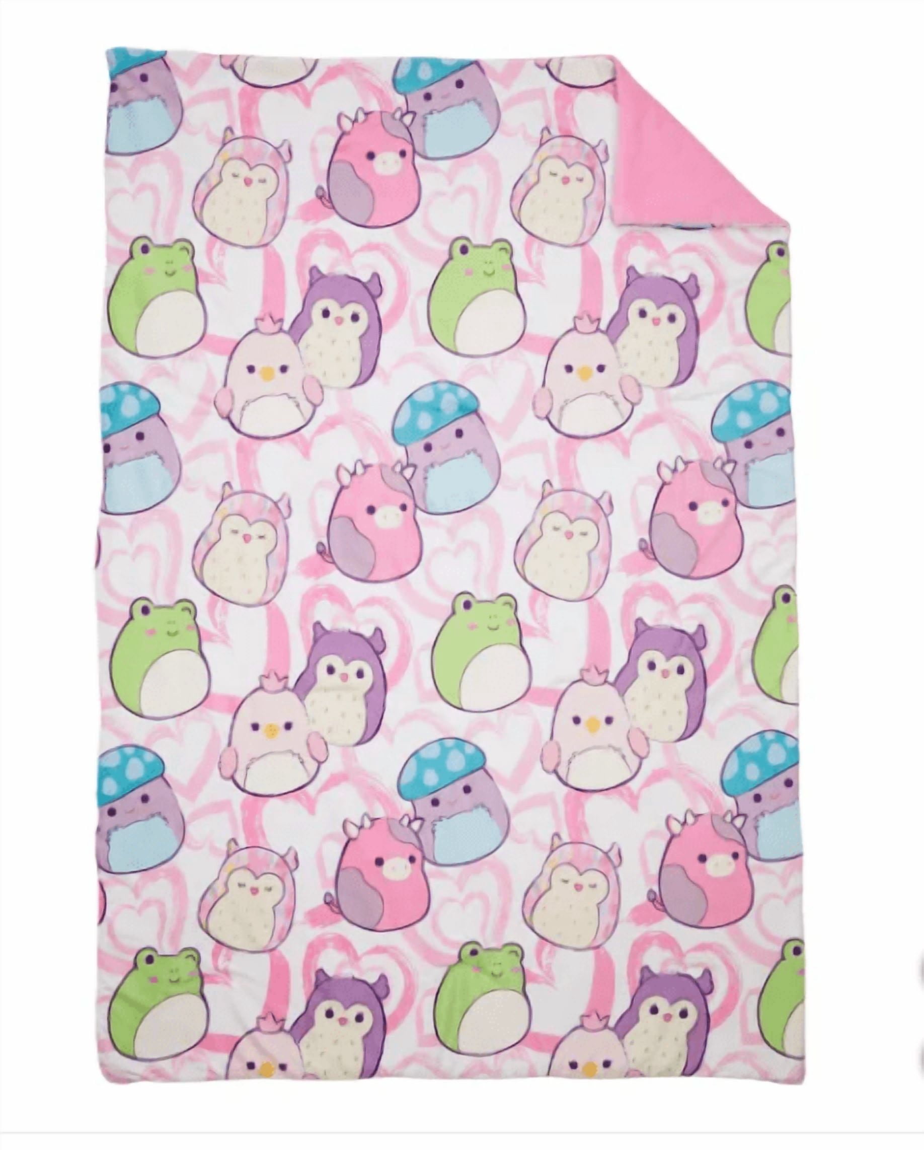 Squishmallows Snuggle Throw Blanket, Feelin Squishy