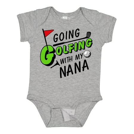 

Inktastic Going Golfing with My Nana- Kids Golf Gift Baby Boy or Baby Girl Bodysuit