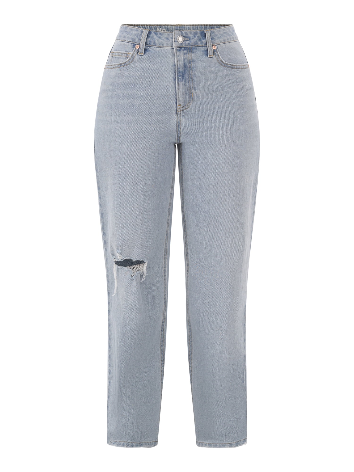 No Boundaries Women's High-Rise Straight Leg Jeans, 30” and 32" Inseam, Sizes 00-24W