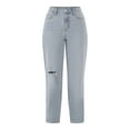 thumbnail image 4 of No Boundaries High-Rise Straight Leg Jeans, 30" Inseam, Women’s, 4 of 4