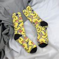 thumbnail image 5 of Logiee Ducks Print Adult Socks for Men & Women,Calf Socks, Ankle Socks,Boots Socks,Breathable Casual Sock,Unisex Crew Socks, 5 of 6