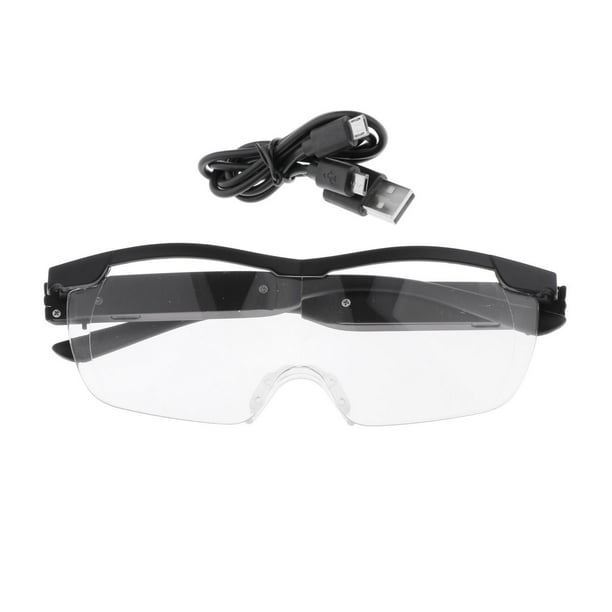 Lupa con - Gafas de para trabajo cercano - Gafas de computadora para mujeres, Gafas de lectura para hombres, Gafas con luz de trabajo Opción 4 Salvador Gafas de lectura