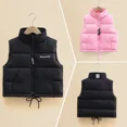 thumbnail image 5 of Chaleco para niños, chaqueta, abrigo con letras, cuerda con cremallera, sin mangas, cálido, ropa de abrigo para niño y niña, Otoño Invierno 2024, chaleco para niños y adolescentes, 5 of 5