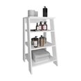 thumbnail image 4 of Linen Cabinet 29.7"H, Four Shelves, Vertical, White White + Solid Wood+MDF + Engineered Wood, 4 of 7