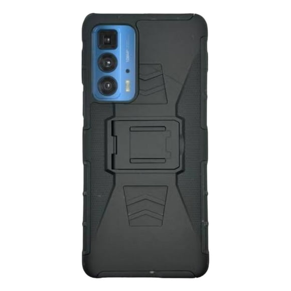 Funda Uso Rudo Clip 360 Para Motorola Edge 20 Pro Más 2 Micas De Cristal