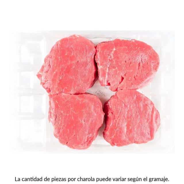 Medallón de filete de res por kg peso aprox por charola 450 g