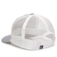 thumbnail image 6 of Outdoor Cap RGR-100M 5 Panel Heathered, Mesh Back Cap-Heathered Gray/White, 6 of 8
