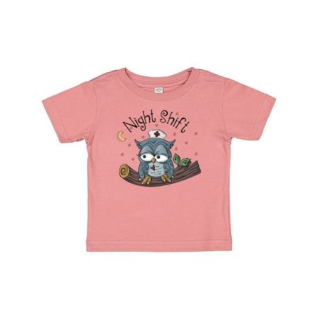 

Inktastic Night Shift Nurse Owl Gift Baby Boy T-Shirt