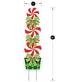 thumbnail image 4 of Christmas Decorations Outdoor, 44In Peppermint Xmas Yard Stakes - Giant Holiday Decor Signs for Home Lawn Pathway Walkway Candyland Themed Party, Red White Green, 4 of 5