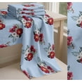 thumbnail image 6 of Soimoi Blue Cotton Cambric Fabric Peony & Anemone Floral Print Fabric Prints By the Yard 58 Inch Wide, 6 of 7