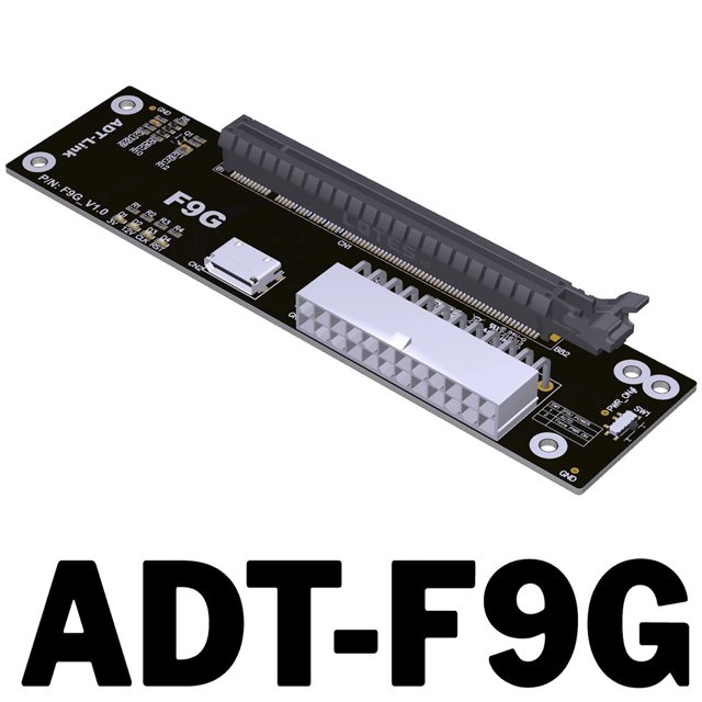 PCIe 4.0 F9G 64Gbps for OcuLink Laptop External Graphics Card GPU Docking Station for M.2 NVMe to SFF-8612 eGPU Adapter Card F9G