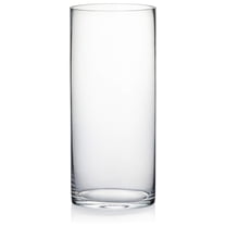 WGV Cylinder Vase, Width 6", Height 14", Clear Glass Container Terrarium Candle Holder for Wedding Centerpiece, Party Event, Home Office Decor, 1 Piece