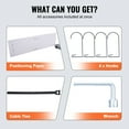 thumbnail image 6 of 2-Pack Wall Mount Garage Shelves, 4 ft x 1 ft Metal Storage Racks, 400 lbs Total Weight Capacity - Sturdy for Garage & Shed, 6 of 10