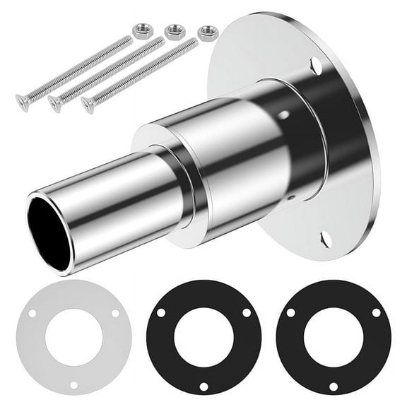 TOP! Stainless Steel 316 Straight Thru Hull Exhaust Skin Fitting 24mm Tube Pipe Socket Hardware Through