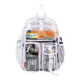 thumbnail image 5 of Eastsport Unisex 16" Junction Cargo Clear Backpack, Lavender Fog, 5 of 7