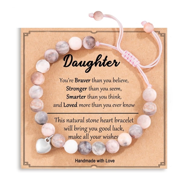 Pulsera tejida a mano con piedra natural, pulsera popular para hombres y mujeres, pulsera de cuentas