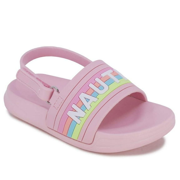 Nautica Kids Toddler Athletic Slide Pool Sandal Boys - Girls Toddler- Little Kid-Diamoni Toddler-Prisim Pink Rainbow-10