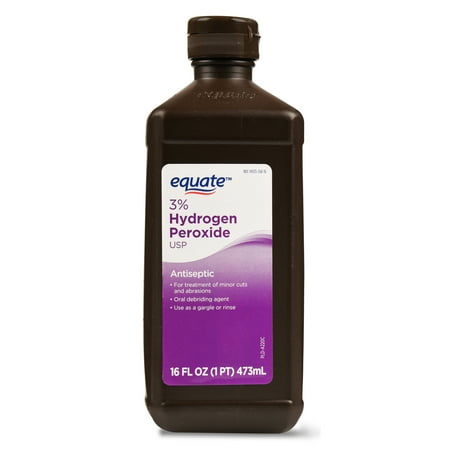 (5 Pack) Equate 3% Hydrogen Peroxide, 16 Oz