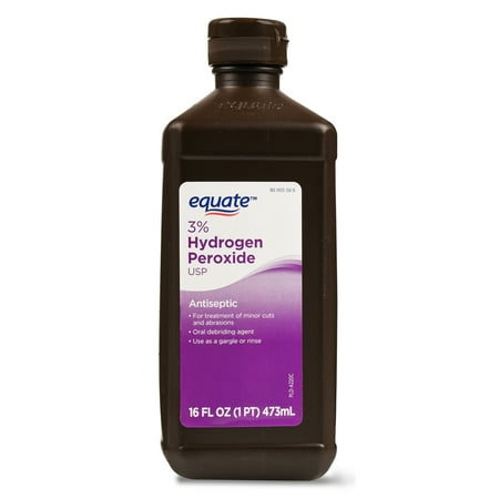 (5 Pack) Equate 3% Hydrogen Peroxide, 16 Oz