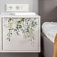 thumbnail image 1 of Pegatinas para tapa de asiento de inodoro, hojas de plantas, flores, hojas verdes, calcomanías florales para tapa de inodoro, pegatina impermeable para decoración de cisterna de baño, 1 of 8