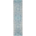 thumbnail image 2 of SAFAVIEH Mystique Gabriel Overdyed Polyester Runner Rug, Light Blue/Multi, 2'3" x 10', 2 of 7