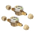 thumbnail image 1 of Unique Bargains Sight Glass, 2Pcs 1/4 x 1/4 SAE Universal Liquid Moisture Indicator, 1 of 5