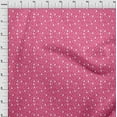 thumbnail image 3 of oneOone Viscose Chiffon Pink Fabric Snowflake,Star & Tree Sewing Material Print Fabric By The Yard 42 Inch Wide, 3 of 4