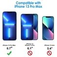 thumbnail image 3 of Privacy Screen Protector for iPhone 13 Pro Max 6.7-Inch, Anti Spy Tempered Glass Film, 2-Pack, 3 of 7