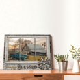 thumbnail image 3 of Rustic Old Barn Canvas Wall Art Farmhouse Barn Wall Decor Picture Country View in Fake Window Poster Modern Home Decor for Living Room Office Framed Ready To Hang 12x16 Inch, 3 of 6